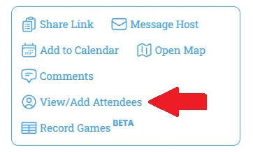 The host session menu with View/Add Attendees highlighted, where the Session Apps live