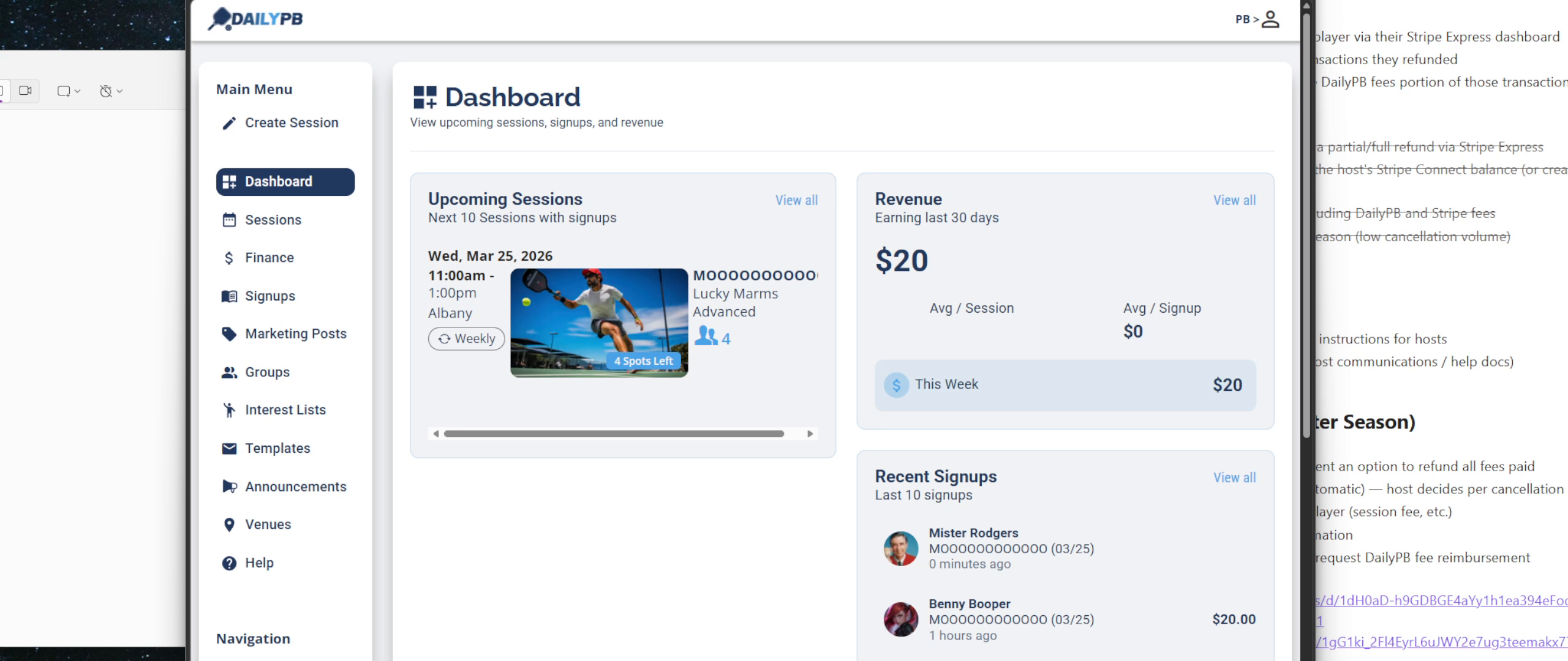 DailyPB Dashboard